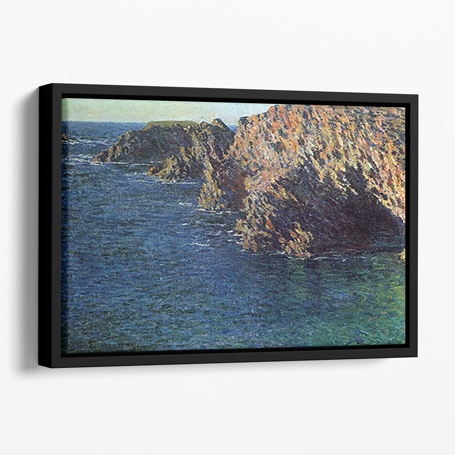 Port Domois by Monet Floating Framed Canvas