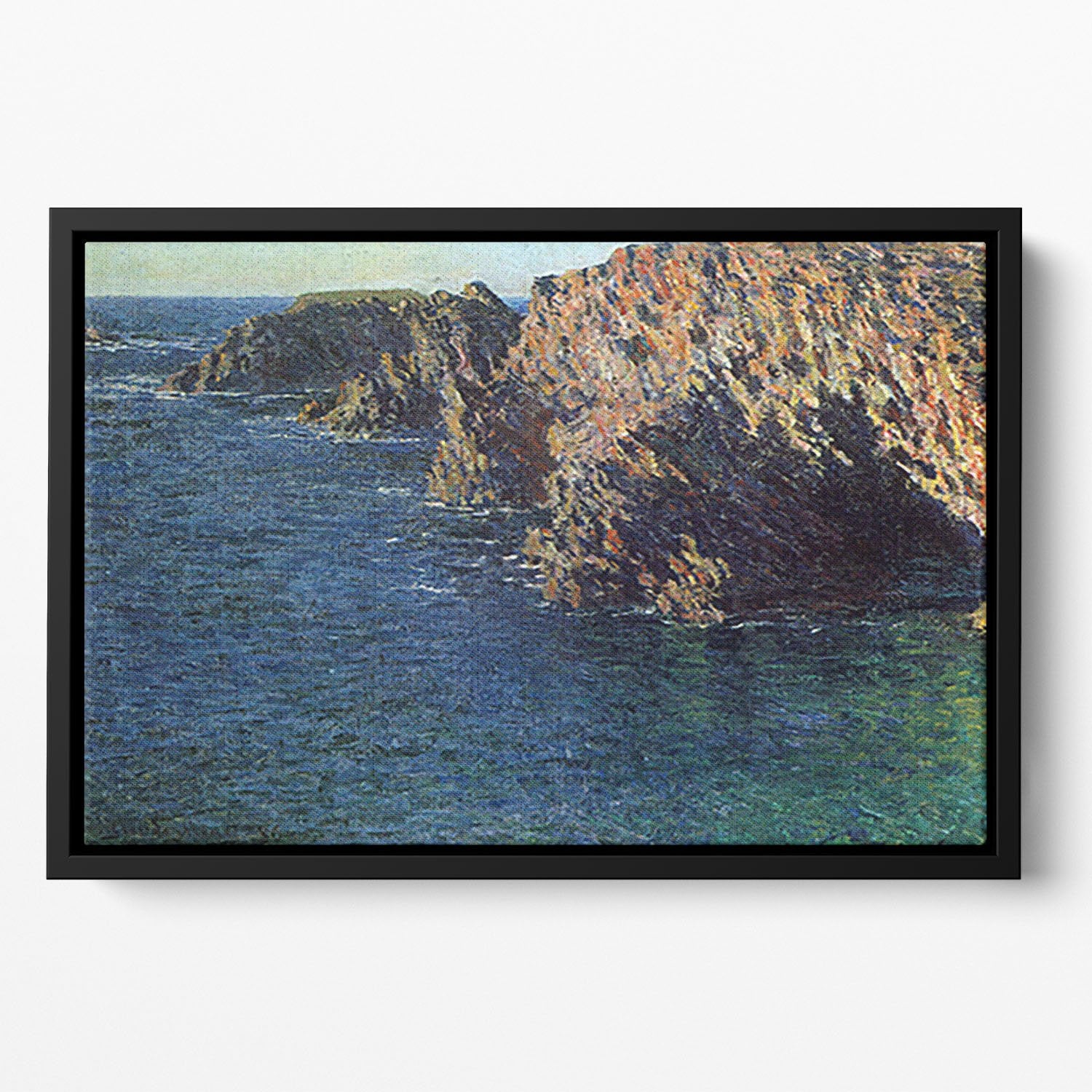 Port Domois by Monet Floating Framed Canvas