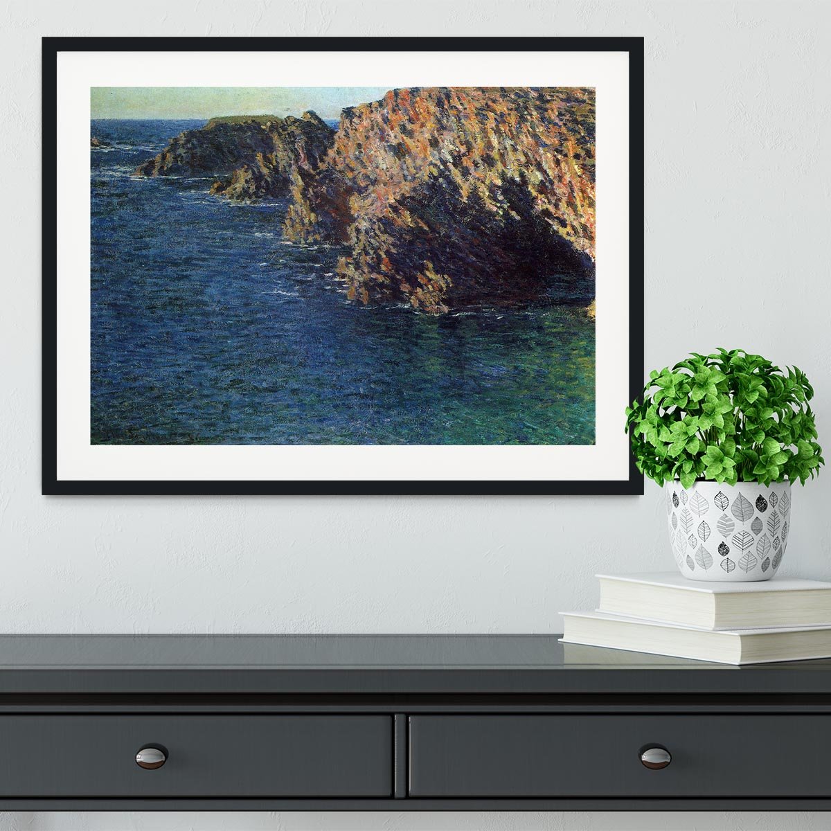 Port Domois by Monet Framed Print - Canvas Art Rocks - 1