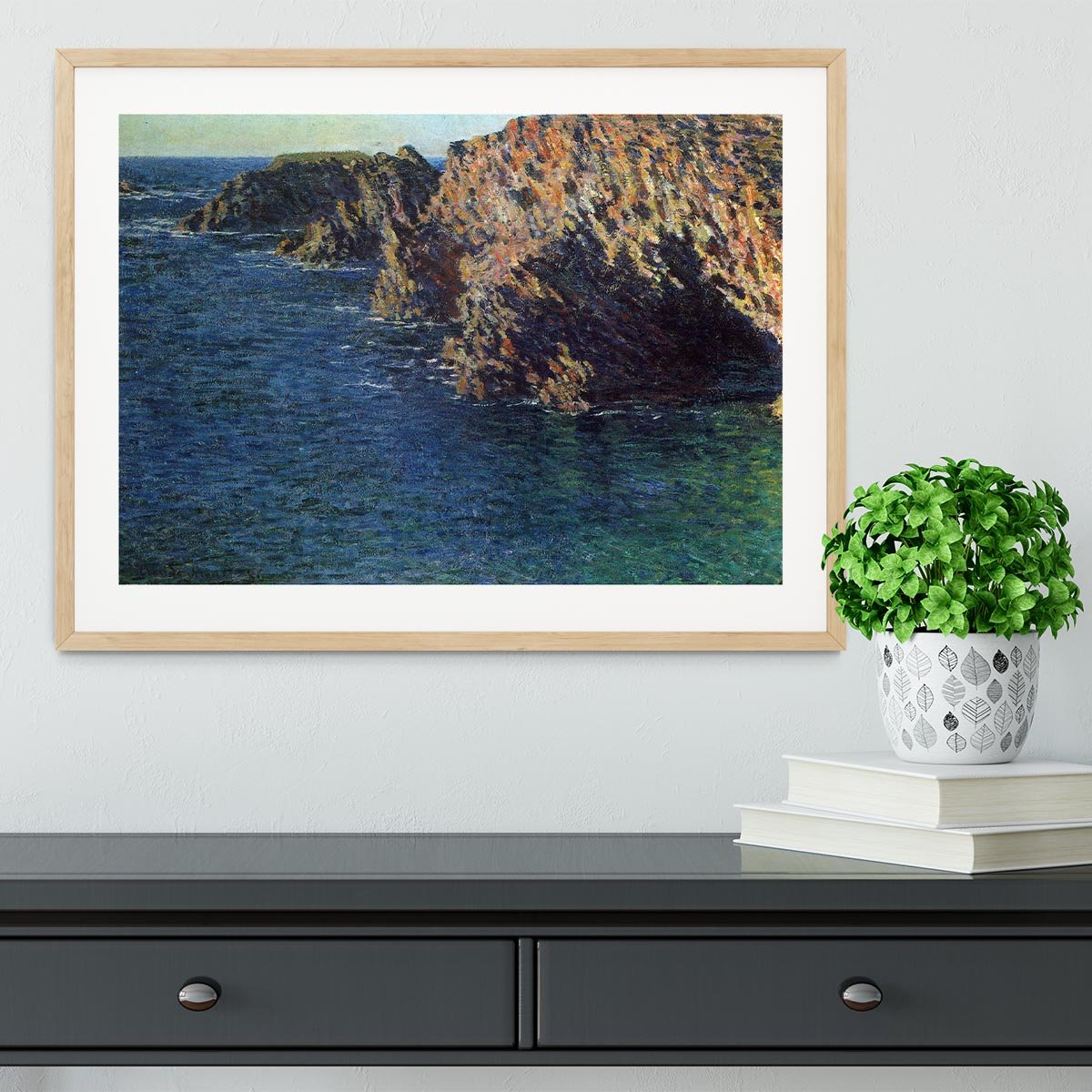 Port Domois by Monet Framed Print - Canvas Art Rocks - 3