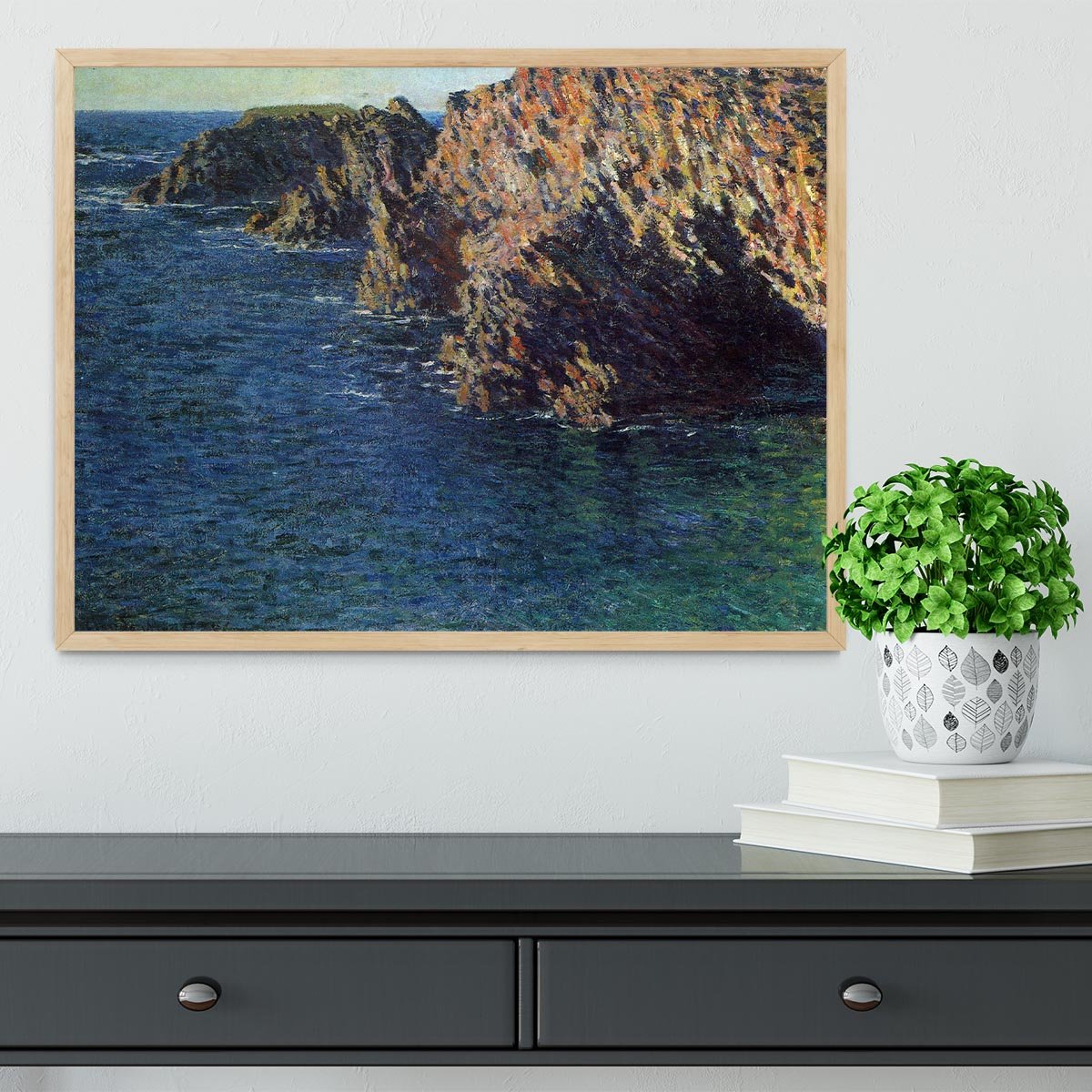 Port Domois by Monet Framed Print - Canvas Art Rocks - 4