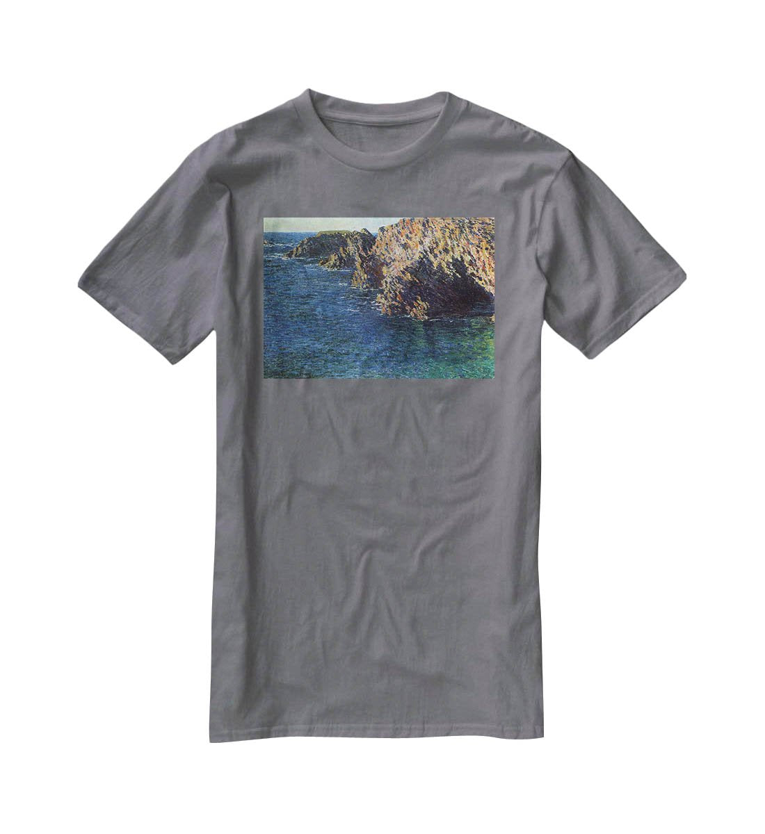 Port Domois by Monet T-Shirt - Canvas Art Rocks - 3
