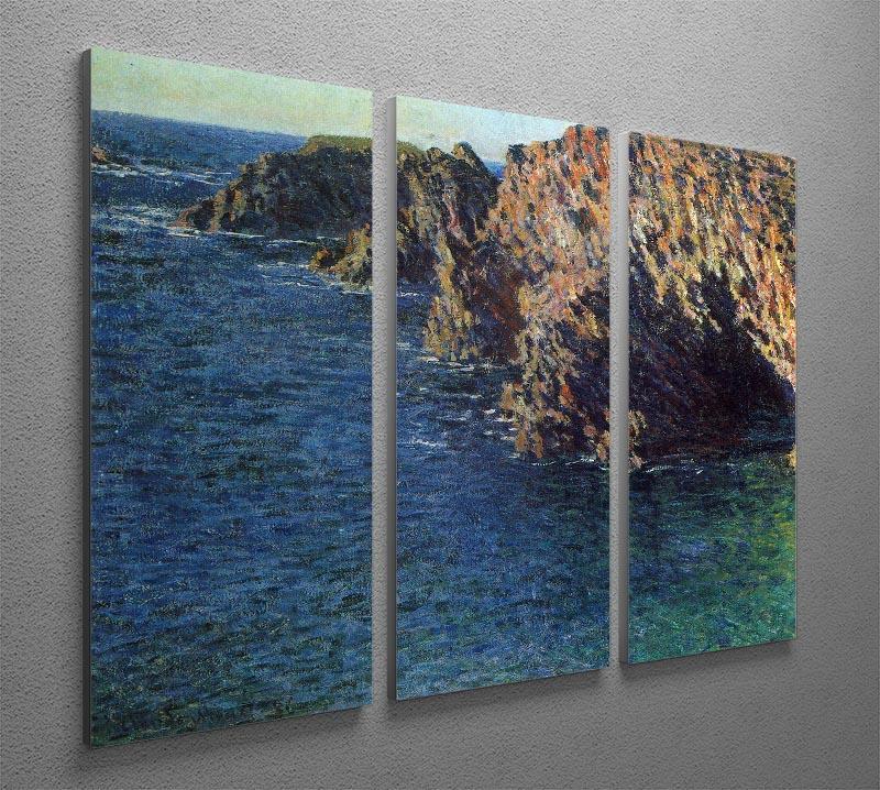 Port Domois by Monet Split Panel Canvas Print - Canvas Art Rocks - 4