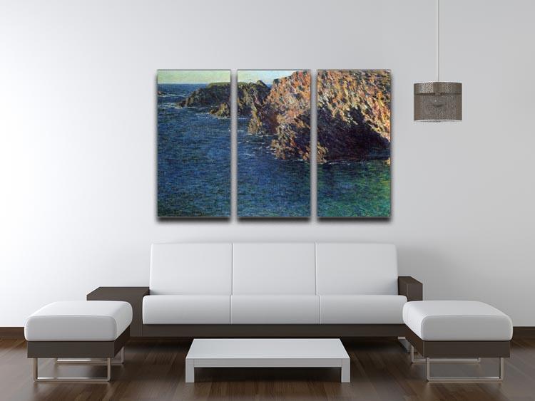 Port Domois by Monet Split Panel Canvas Print - Canvas Art Rocks - 4