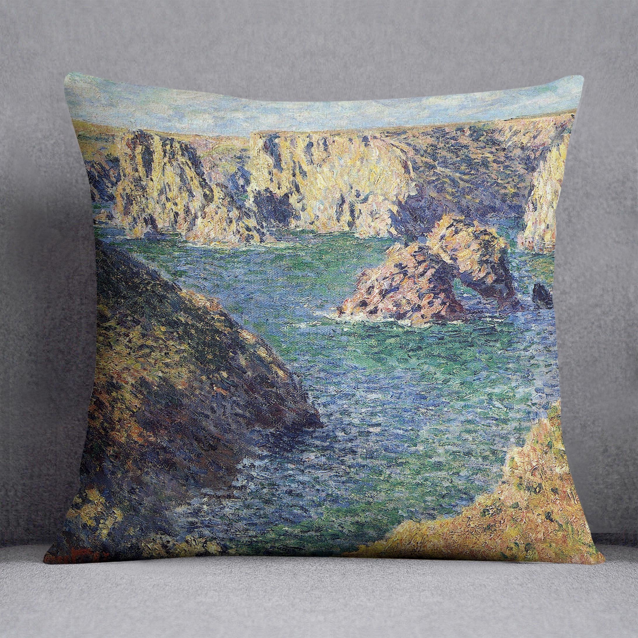 Port Donnant by Monet Throw Pillow