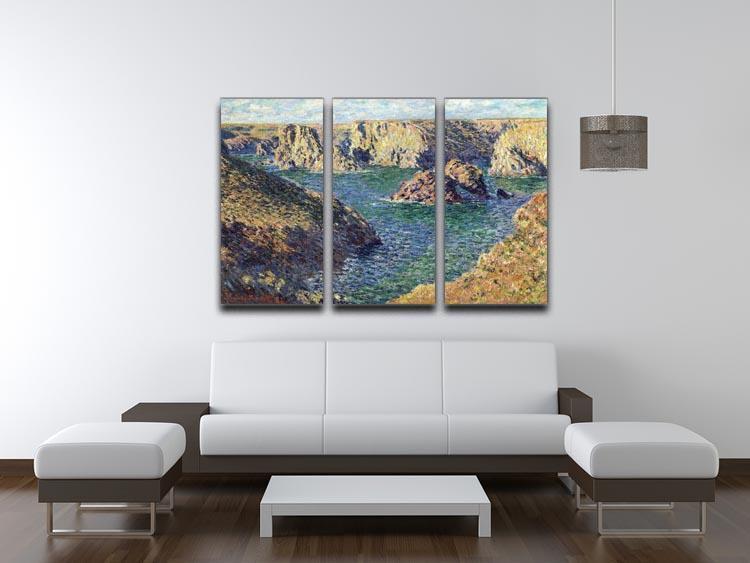 Port Donnant by Monet Split Panel Canvas Print - Canvas Art Rocks - 4