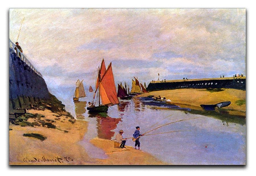 Port of Trouville by Monet Canvas Print & Poster  - Canvas Art Rocks - 1