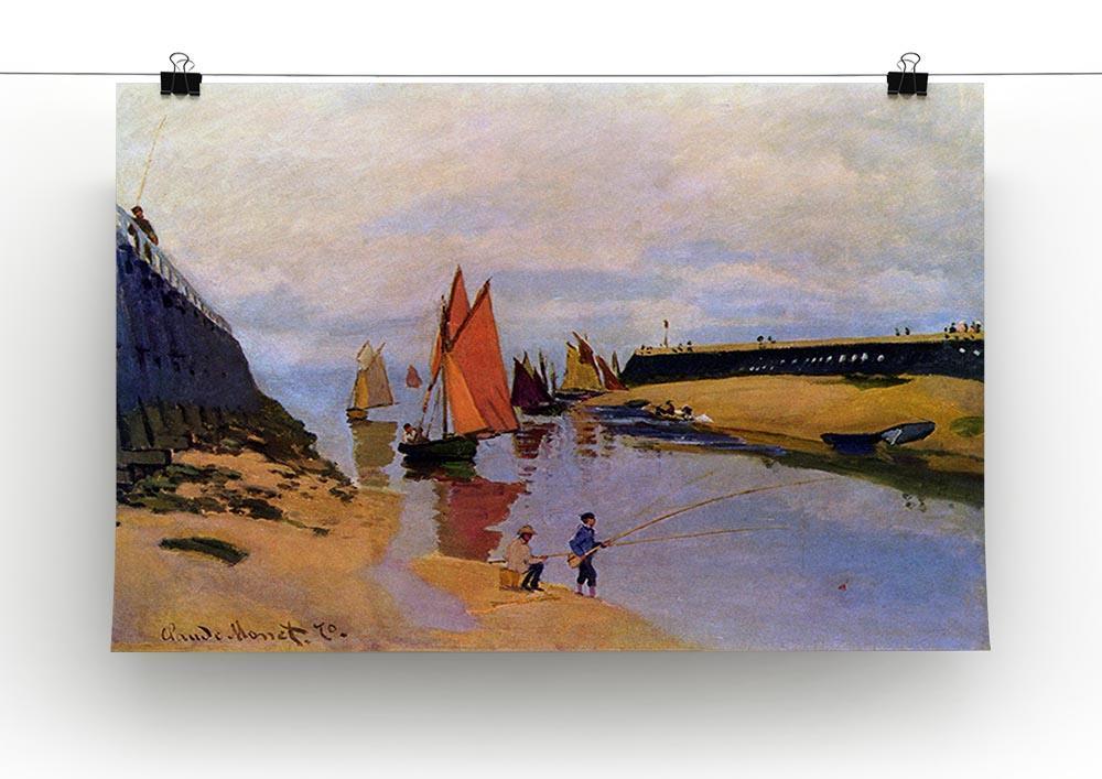 Port of Trouville by Monet Canvas Print & Poster - Canvas Art Rocks - 2