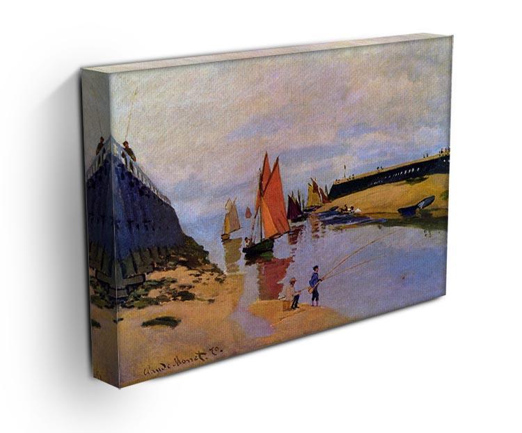 Port of Trouville by Monet Canvas Print & Poster - Canvas Art Rocks - 3