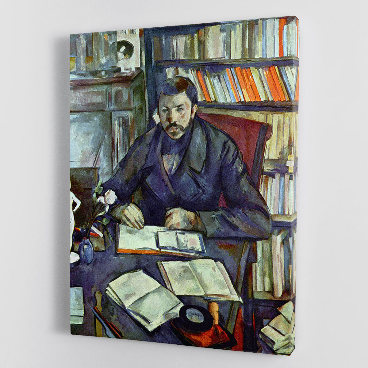 Portait of Gustave Geffroy by Cezanne Canvas Print or Poster - Canvas Art Rocks - 1
