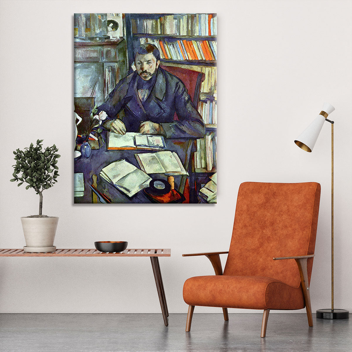 Portait of Gustave Geffroy by Cezanne Canvas Print or Poster - Canvas Art Rocks - 6