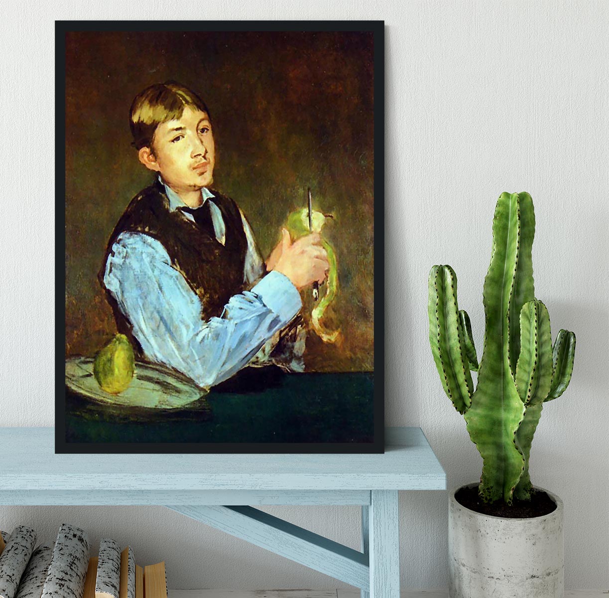 Portait of Leon Leenhoff by Manet Framed Print - Canvas Art Rocks - 2