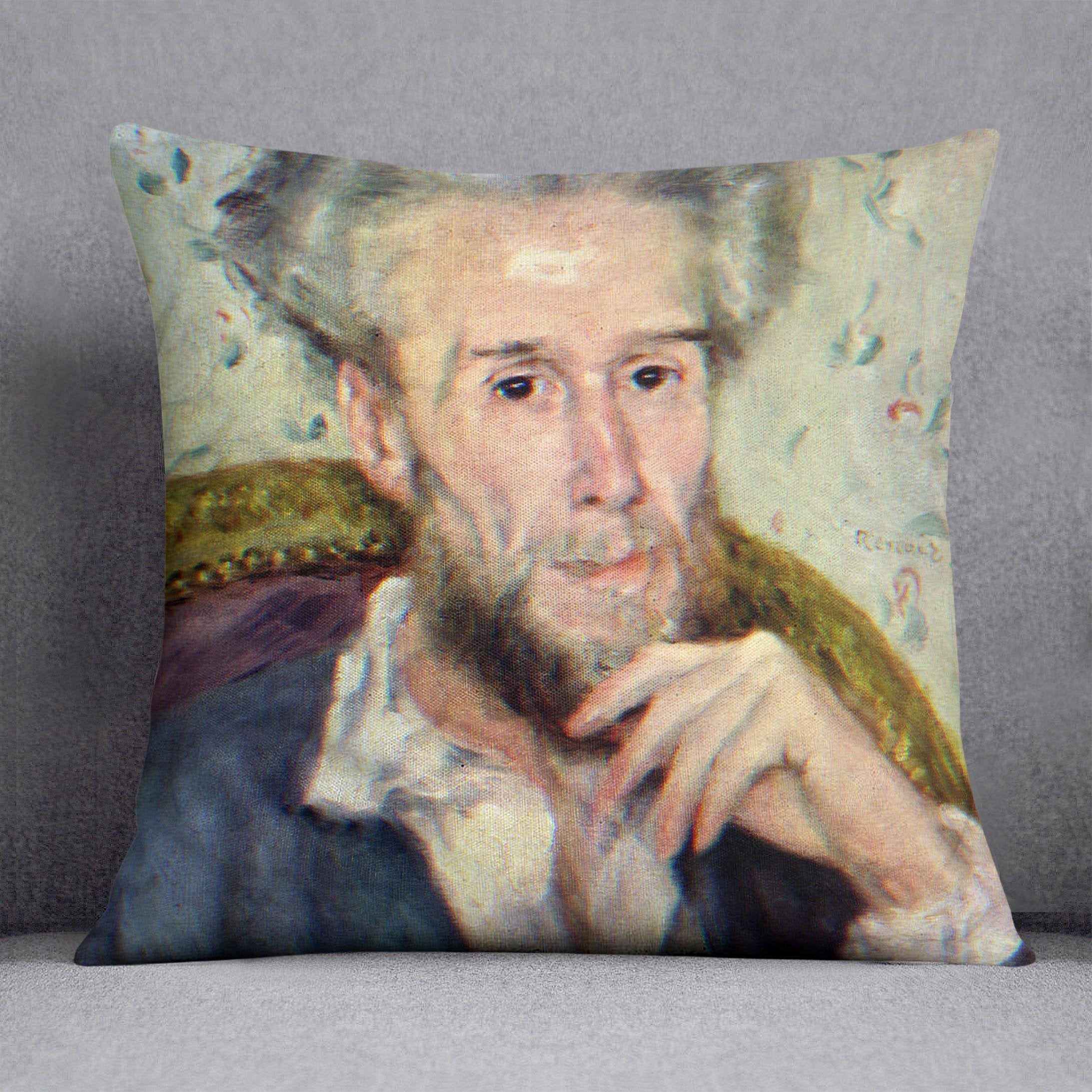 Portait of Victor Chocquet 2 by Renoir Throw Pillow