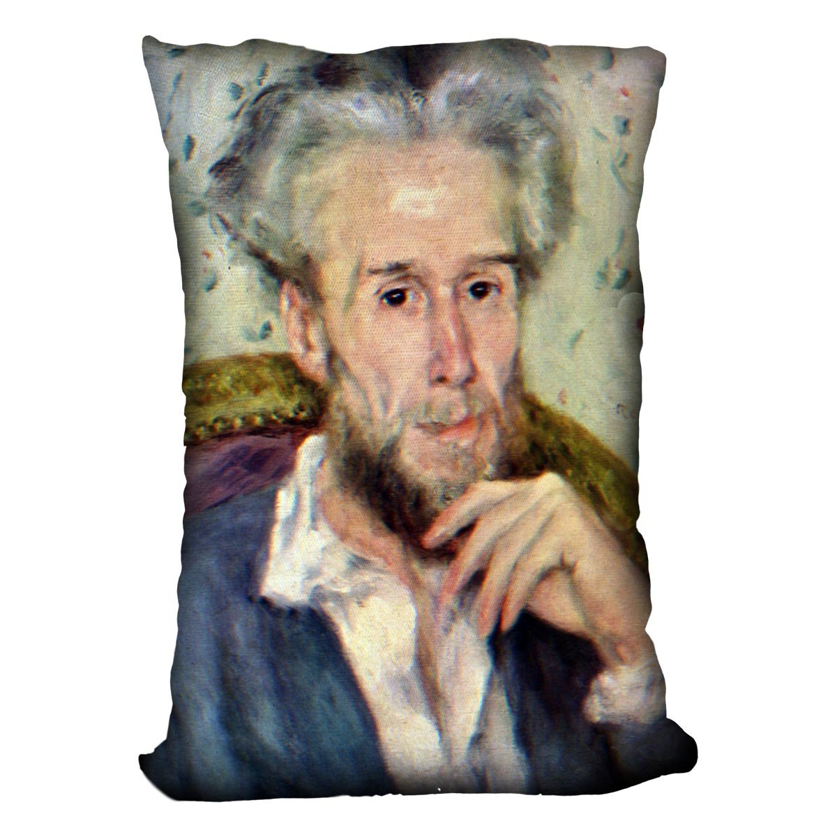 Portait of Victor Chocquet 2 by Renoir Throw Pillow