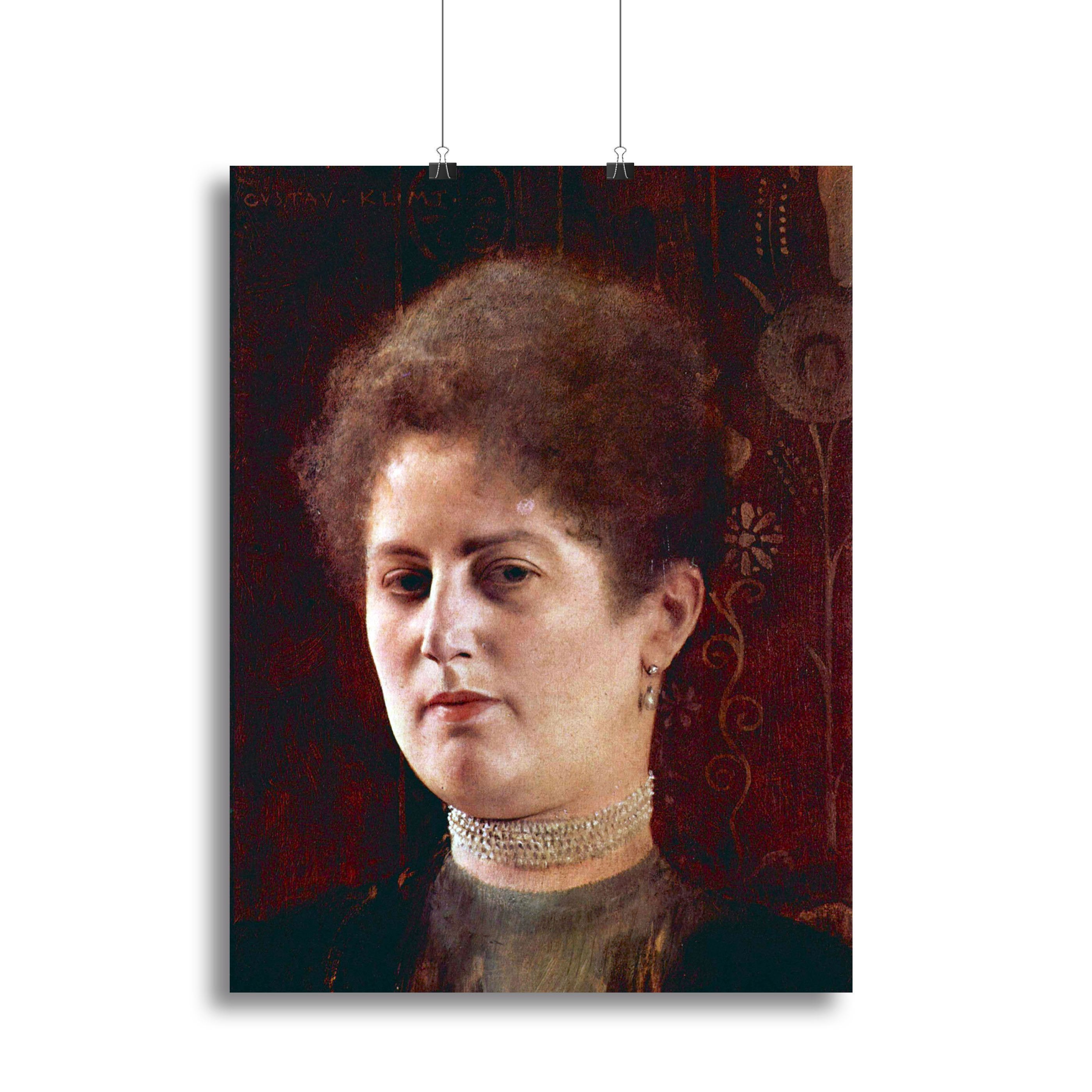 Portrai of a Woman by Klimt Canvas Print or Poster