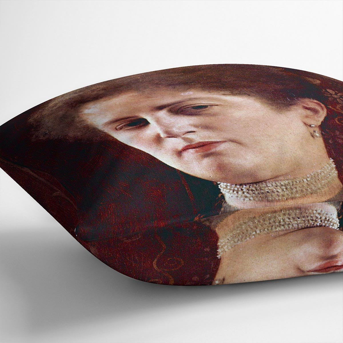 Portrai of a Woman by Klimt Throw Pillow