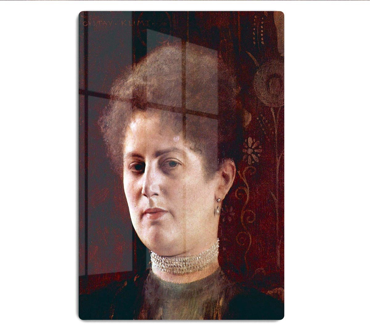 Portrai of a Woman by Klimt HD Metal Print