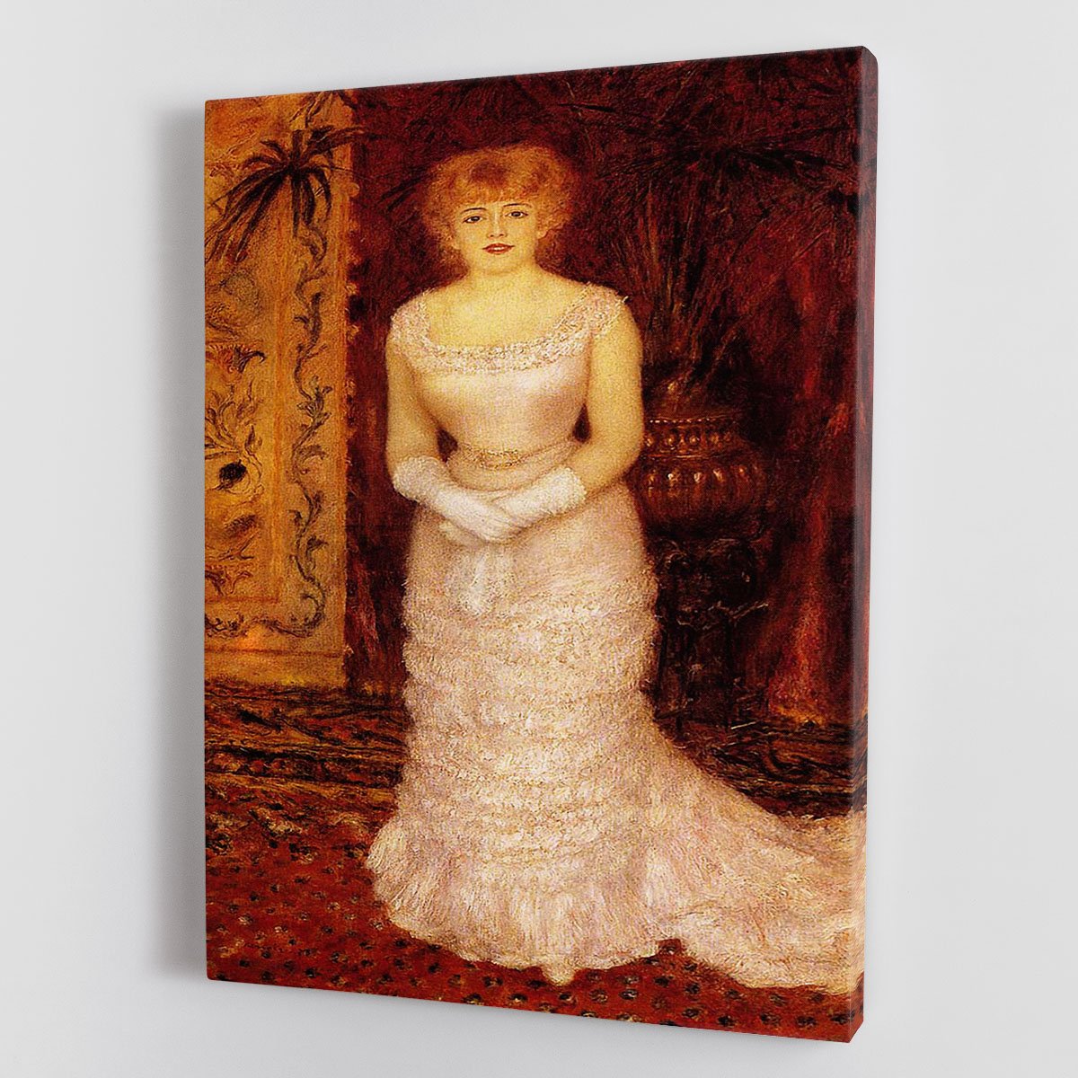 Portrait Of The Actress Jeanne Samary by Renoir Canvas Print or Poster