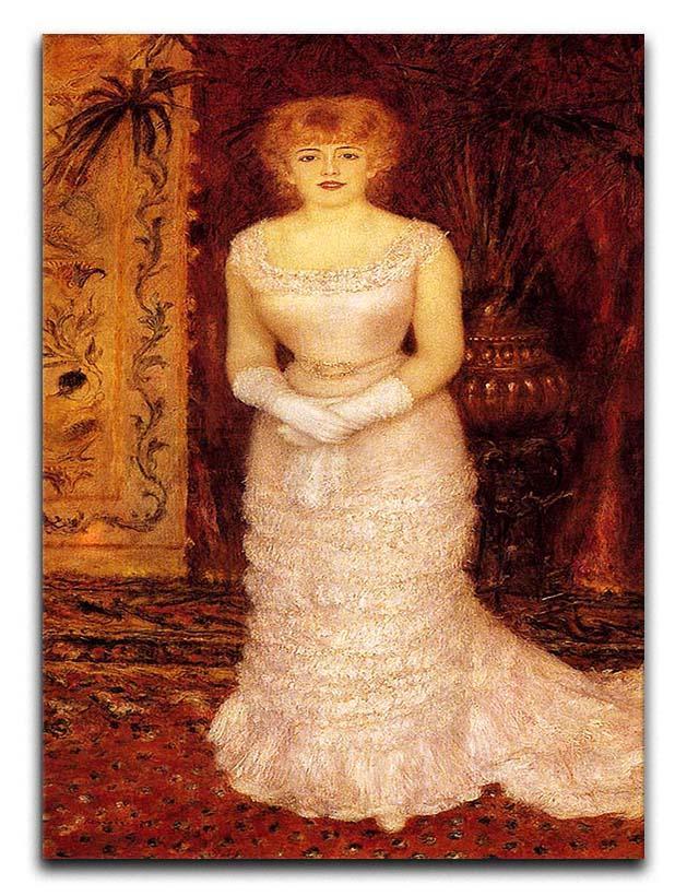 Portrait Of The Actress Jeanne Samary by Renoir Canvas Print or Poster  - Canvas Art Rocks - 1
