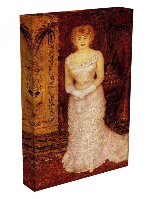 Portrait Of The Actress Jeanne Samary by Renoir Canvas Print or Poster - Canvas Art Rocks - 3