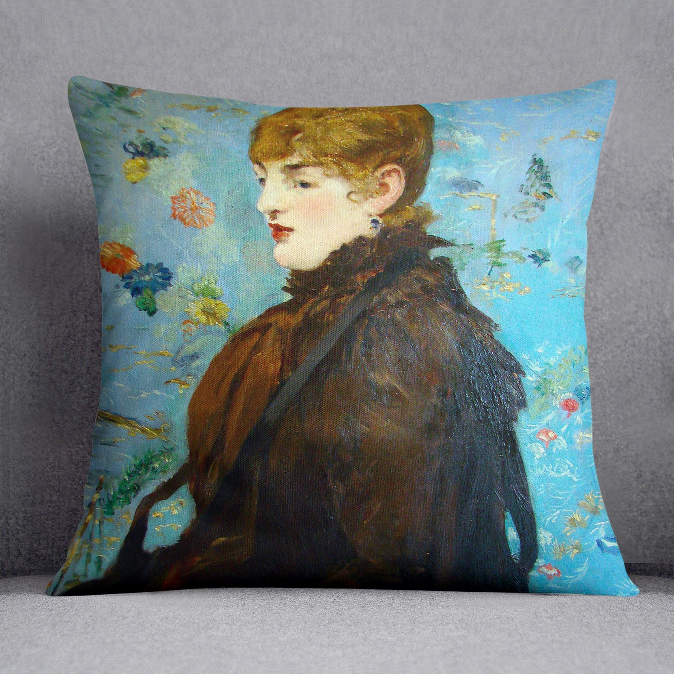 Portrait de MCry Laurent 1882 by Manet Throw Pillow