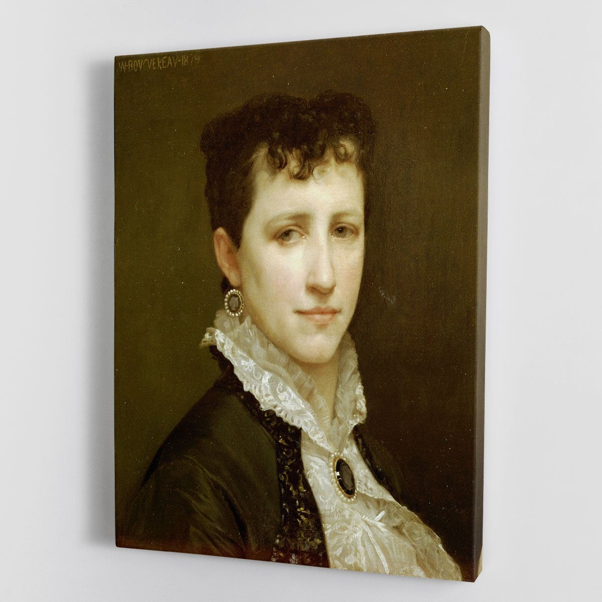 Portrait de Mademoiselle Elizabeth Gardner By Bouguereau Canvas Print or Poster