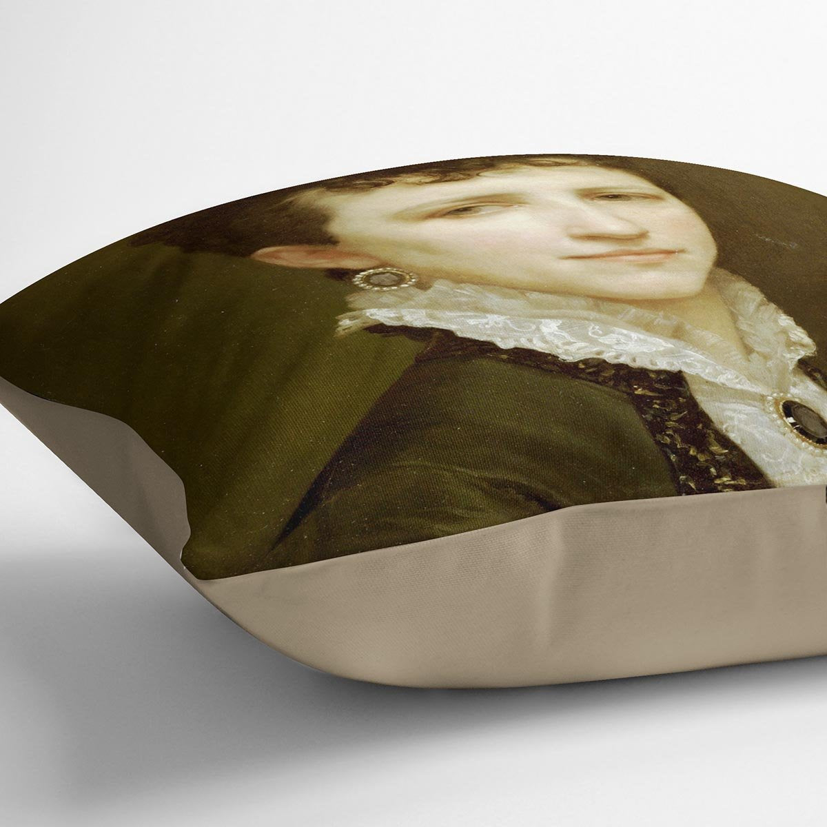 Portrait de Mademoiselle Elizabeth Gardner By Bouguereau Throw Pillow