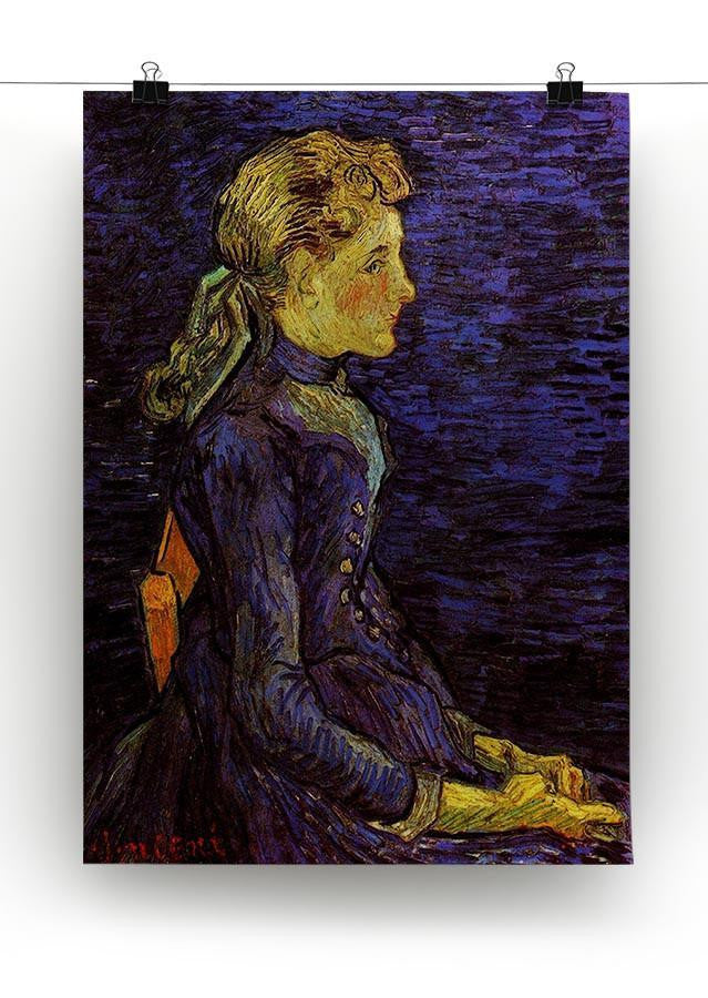 Portrait of Adeline Ravoux by Van Gogh Canvas Print & Poster - Canvas Art Rocks - 2