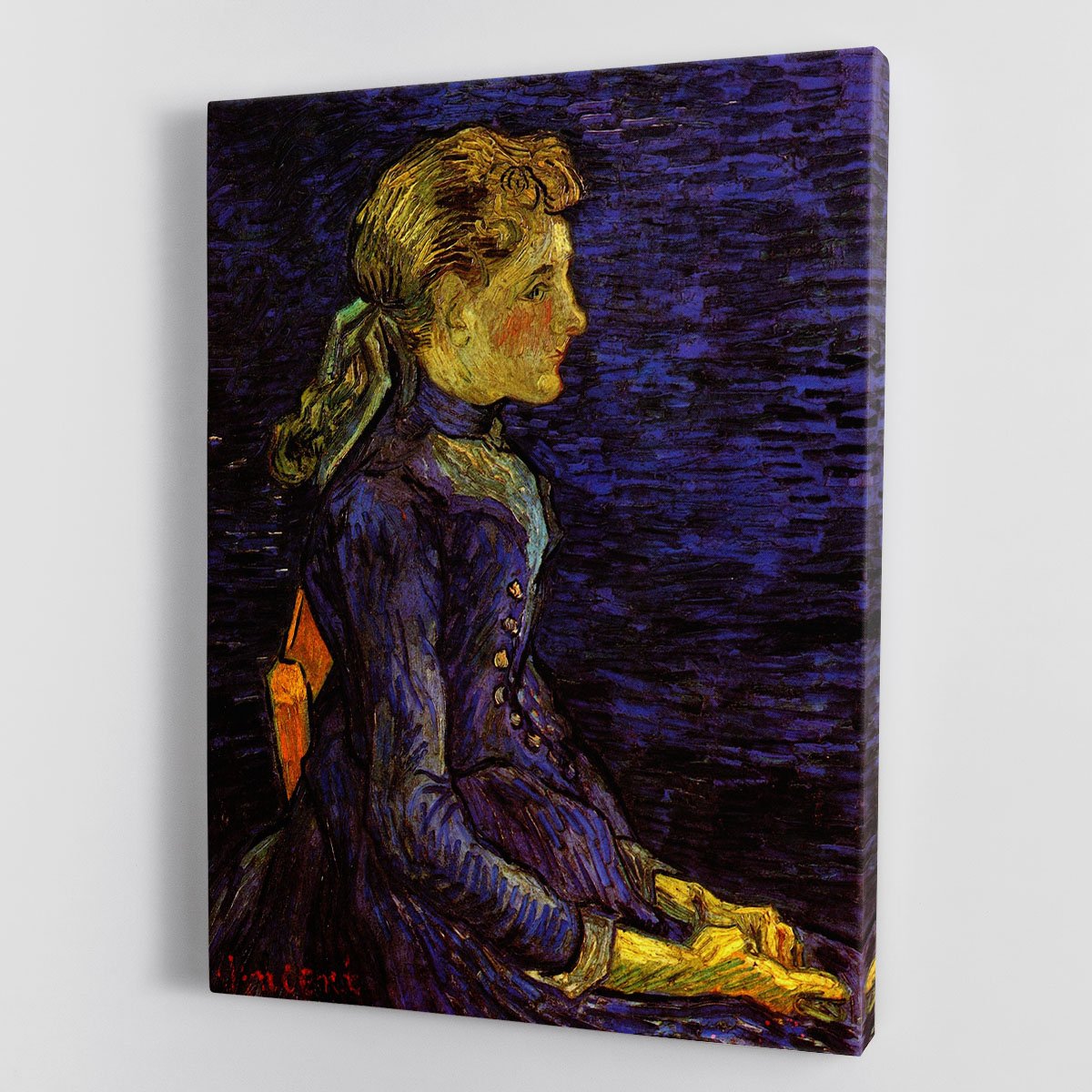 Portrait of Adeline Ravoux by Van Gogh Canvas Print or Poster