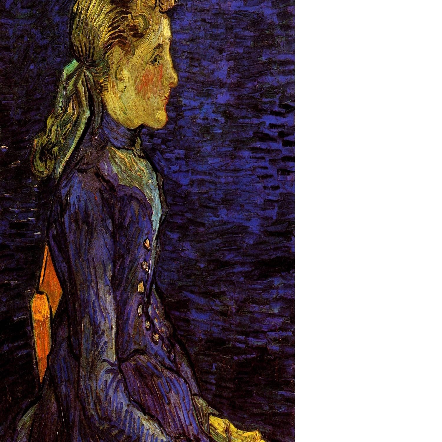 Portrait of Adeline Ravoux by Van Gogh Floating Framed Canvas