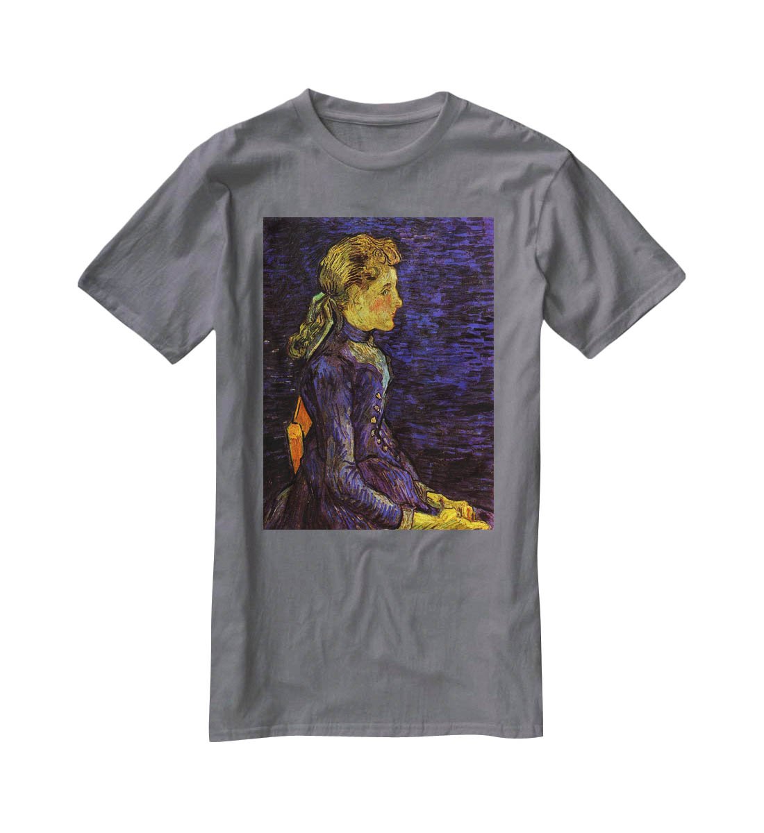 Portrait of Adeline Ravoux by Van Gogh T-Shirt - Canvas Art Rocks - 3