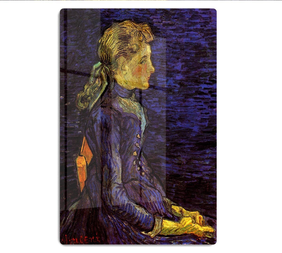 Portrait of Adeline Ravoux by Van Gogh HD Metal Print