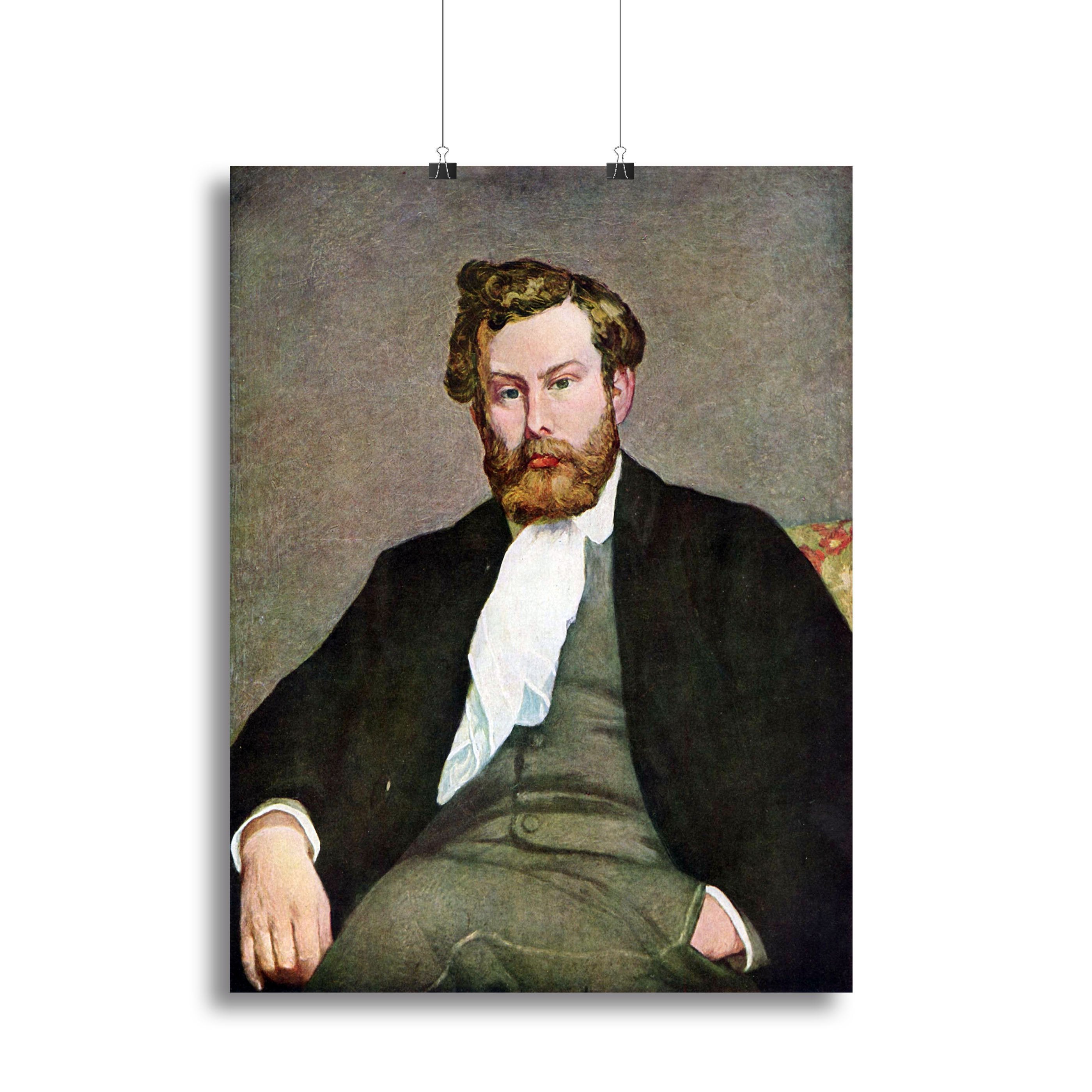 Portrait of Alfred Sisley by Renoir Canvas Print or Poster
