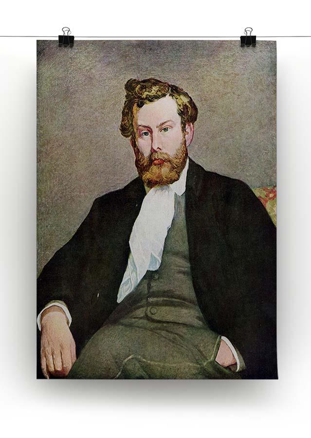 Portrait of Alfred Sisley by Renoir Canvas Print or Poster - Canvas Art Rocks - 2