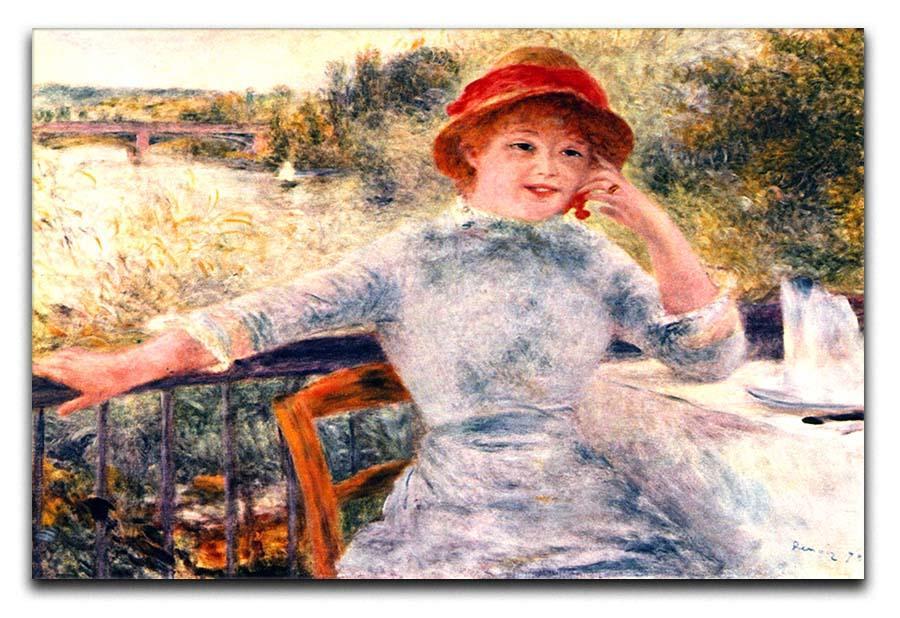 Portrait of Alphonsine Fournaise by Renoir Canvas Print or Poster  - Canvas Art Rocks - 1
