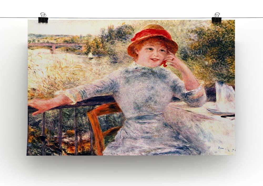 Portrait of Alphonsine Fournaise by Renoir Canvas Print or Poster - Canvas Art Rocks - 2