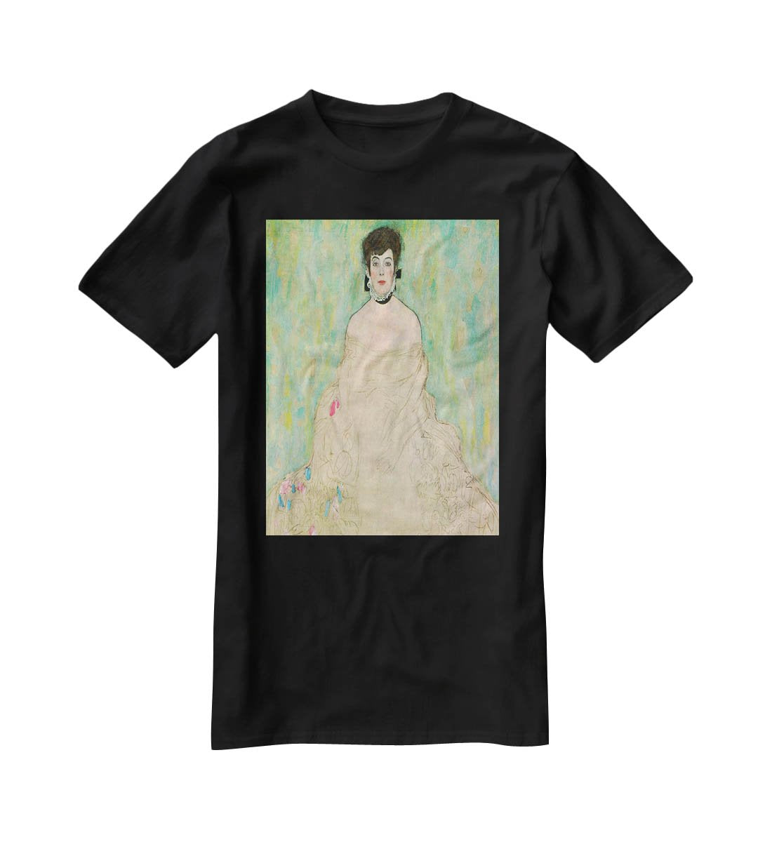 Portrait of Amalie Zuckerkandl by Klimt T-Shirt - Canvas Art Rocks - 1