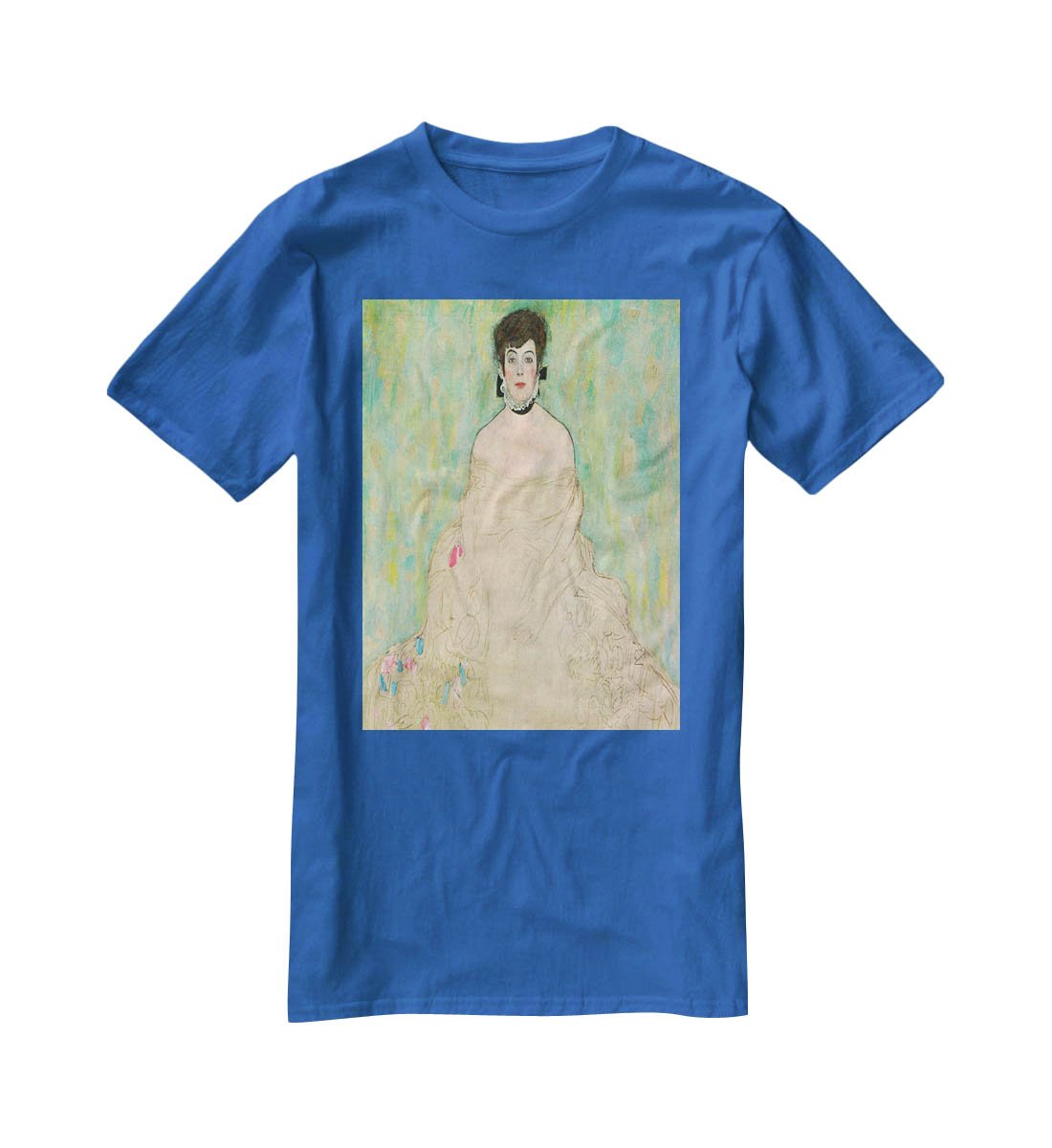 Portrait of Amalie Zuckerkandl by Klimt T-Shirt - Canvas Art Rocks - 2