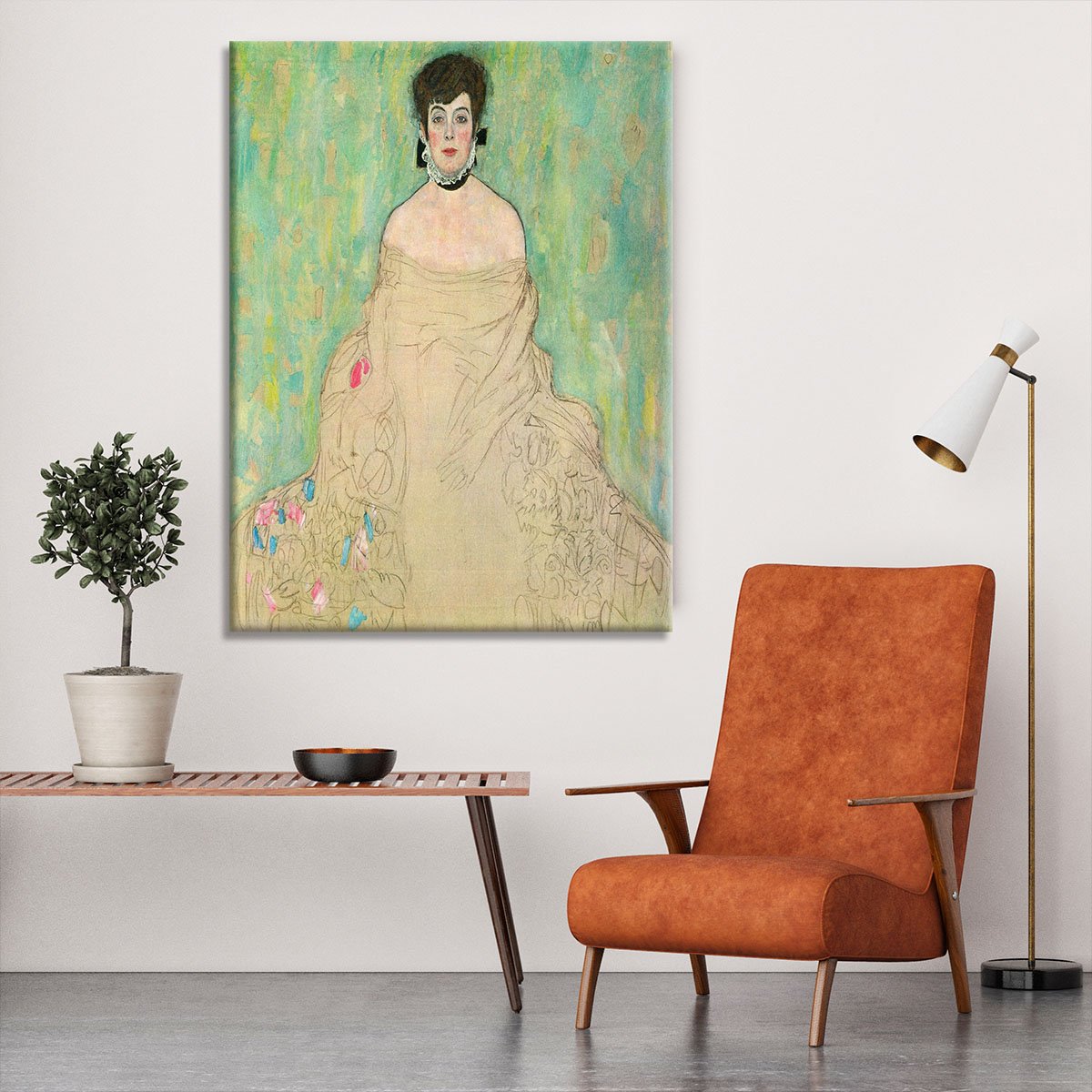 Portrait of Amalie Zuckerkandl by Klimt Canvas Print or Poster