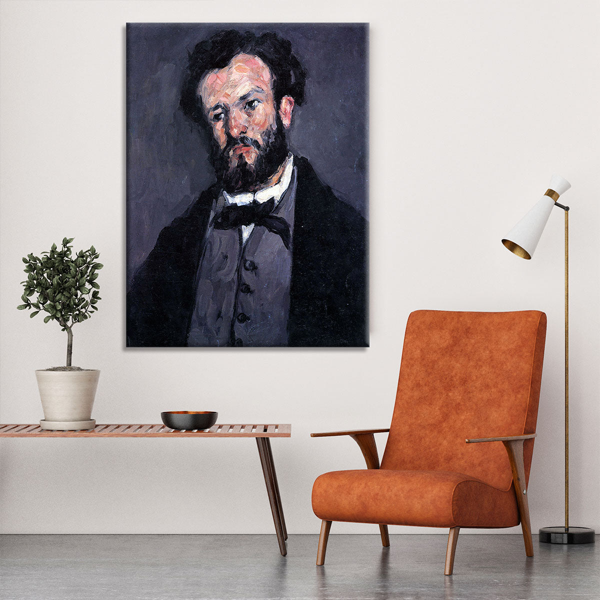 Portrait of Antony Valabrägue by Cezanne Canvas Print or Poster - Canvas Art Rocks - 6