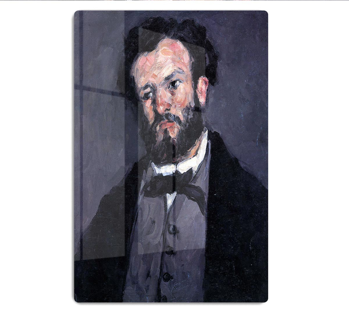 Portrait of Antony Valabrägue by Cezanne Acrylic Block - Canvas Art Rocks - 1