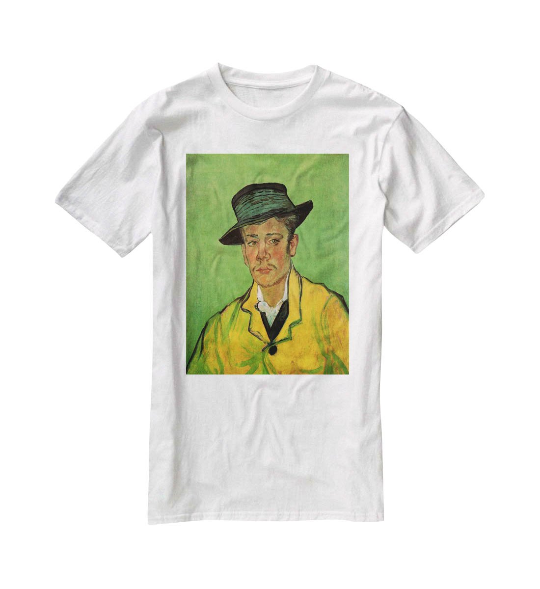 Portrait of Armand Roulin by Van Gogh T-Shirt - Canvas Art Rocks - 5