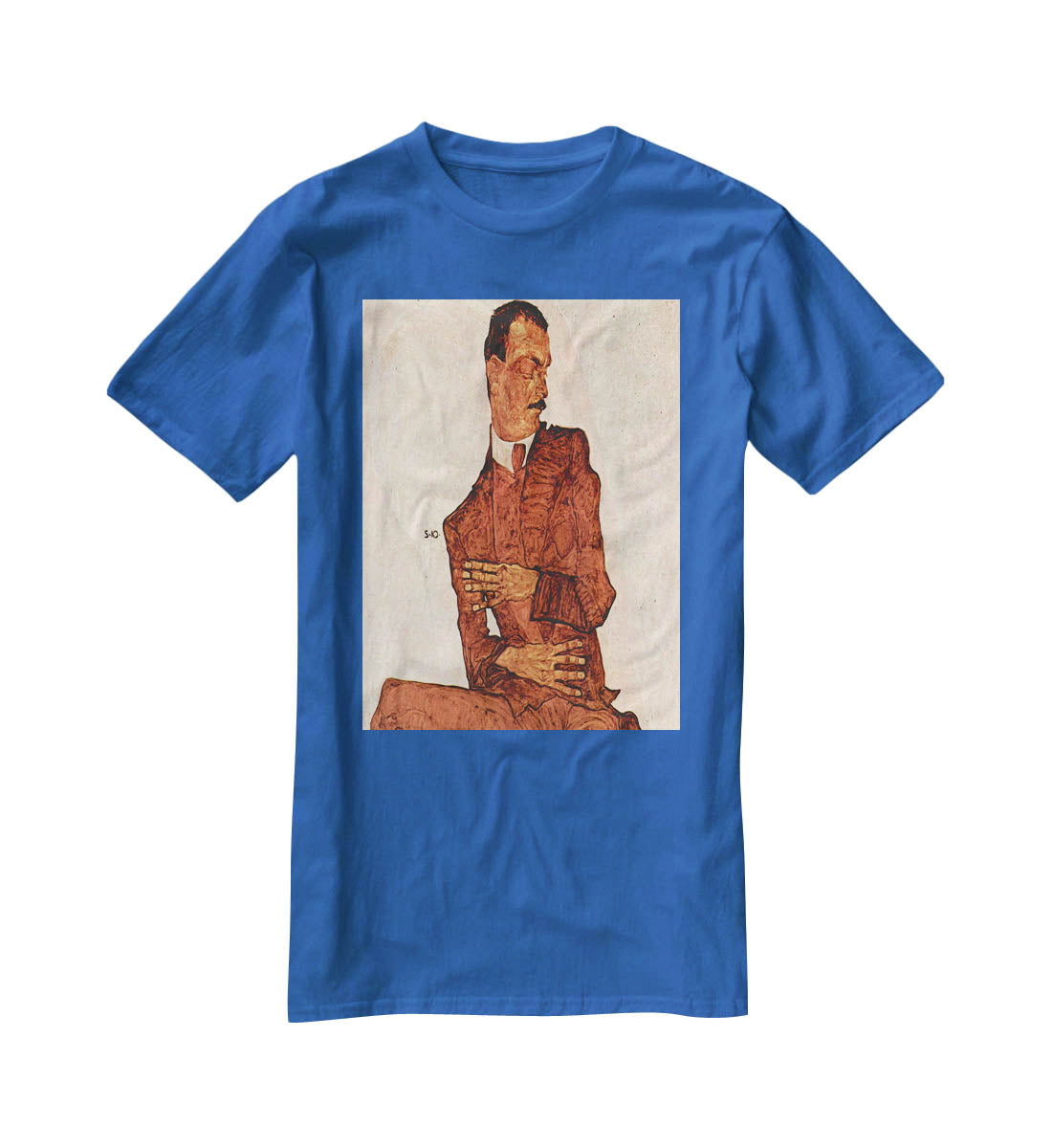 Portrait of Arthur Rossler by Egon Schiele T-Shirt - Canvas Art Rocks - 2