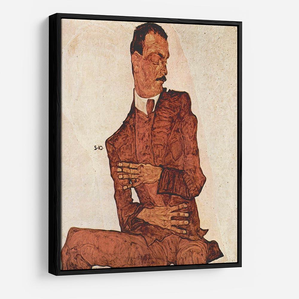 Portrait of Arthur Rossler by Egon Schiele HD Metal Print - Canvas Art Rocks - 6