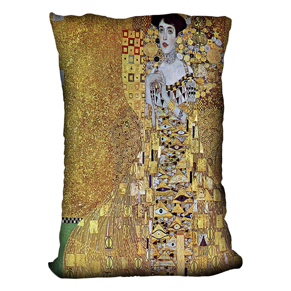 Portrait of Block Bauer 2 by Klimt Throw Pillow