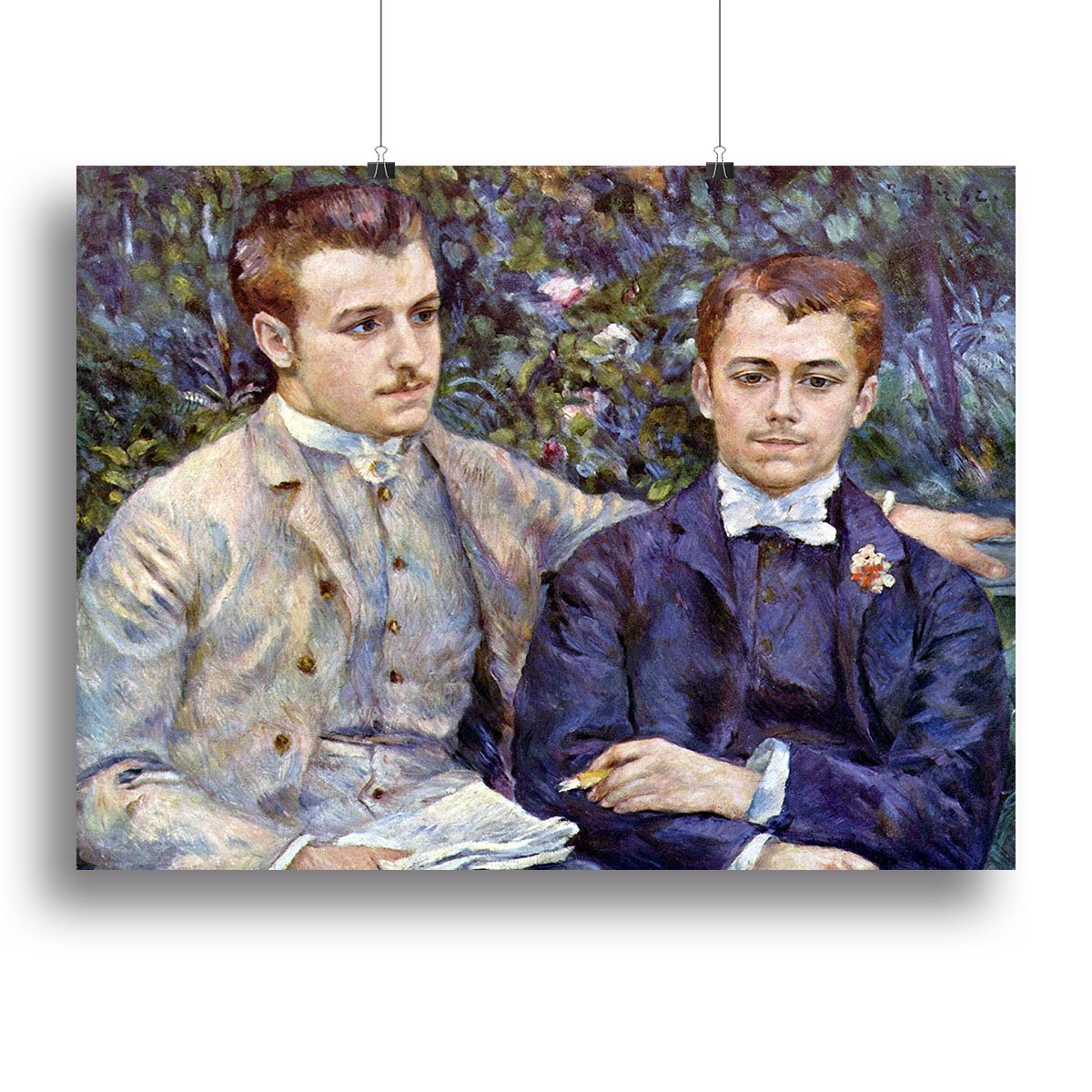 Portrait of Charles and George by Renoir Canvas Print or Poster