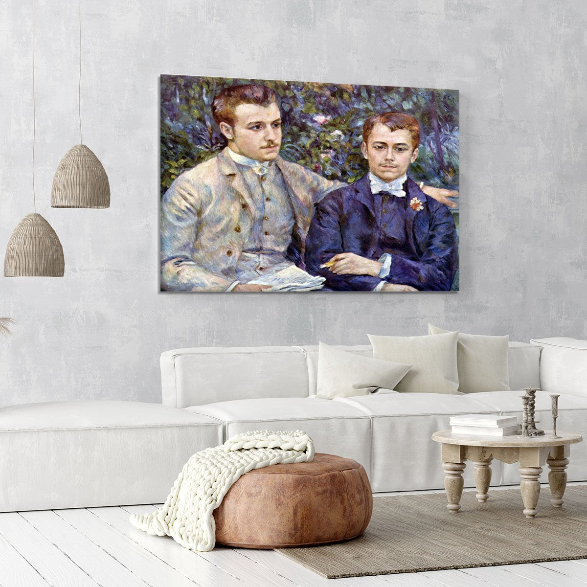 Portrait of Charles and George by Renoir Canvas Print or Poster
