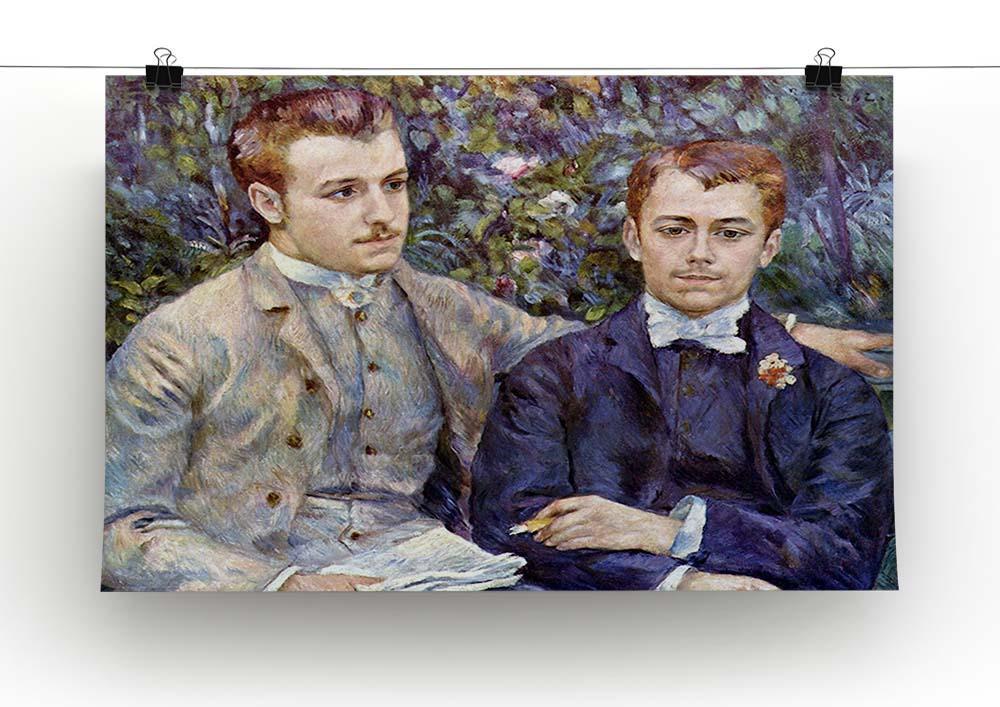 Portrait of Charles and George by Renoir Canvas Print or Poster - Canvas Art Rocks - 2