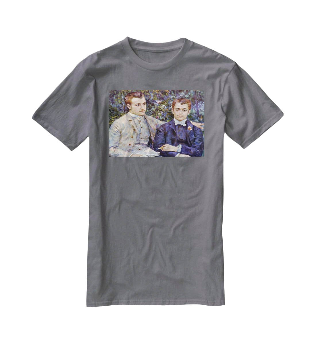 Portrait of Charles and George by Renoir T-Shirt - Canvas Art Rocks - 3