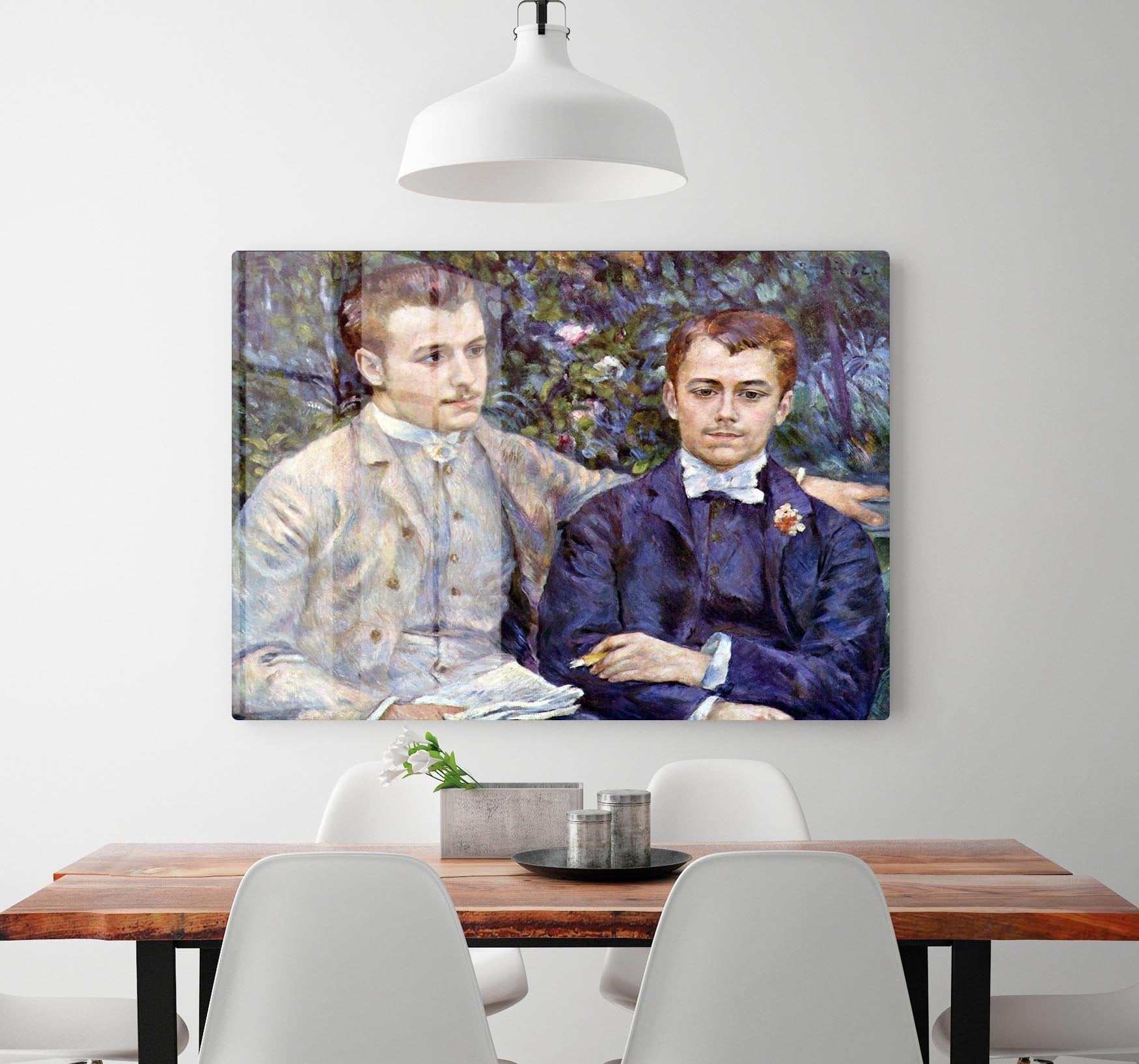 Portrait of Charles and George by Renoir HD Metal Print